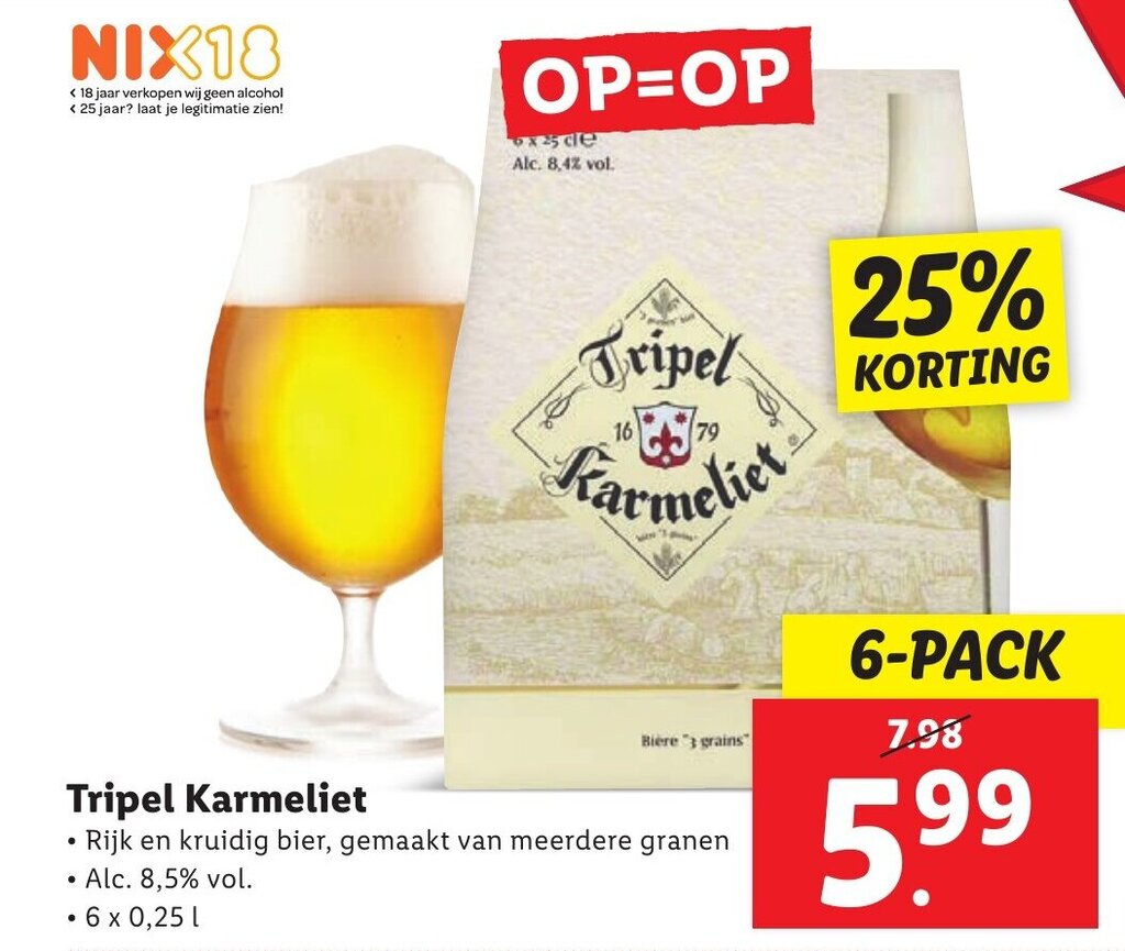 Tripel Karmeliet Aanbieding Bij Lidl