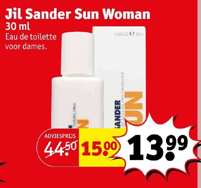 Jil Sander Sun Woman Ml Aanbieding Bij Kruidvat