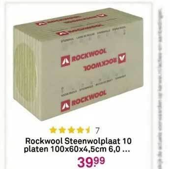 Rockwool Steenwolplaat Platen X X Cm Aanbieding Bij Karwei