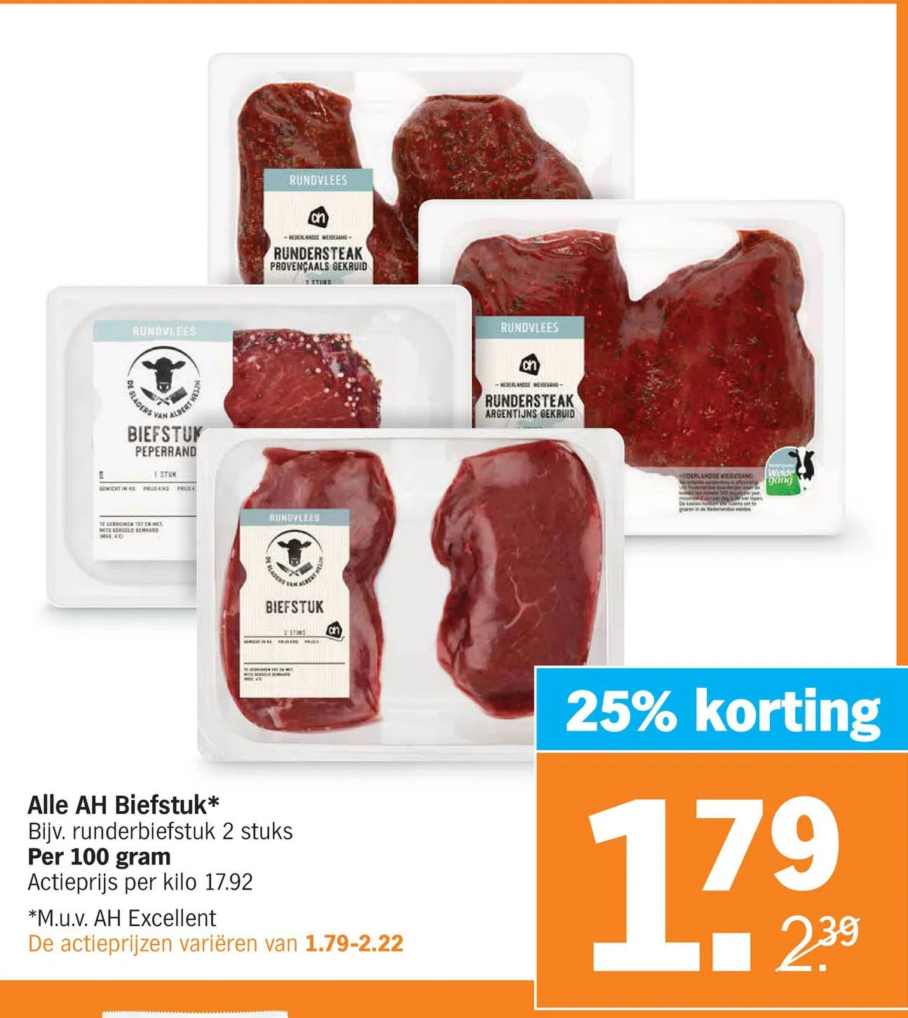 Alle Ah Biefstuk Aanbieding Bij Albert Heijn