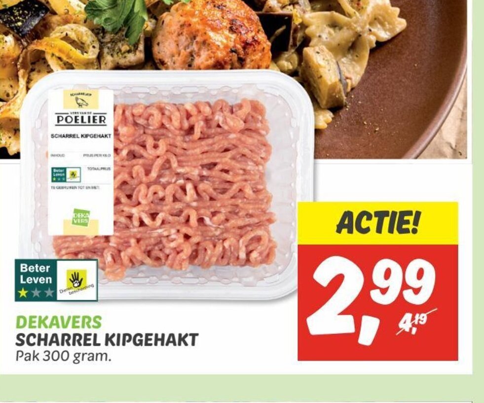 Dekavers Scharrel Kipgehakt Gram Aanbieding Bij Dekamarkt