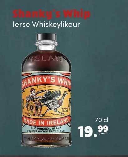 Shanky S Whip Ierse Whiskeylikeur Aanbieding Bij Uw TopSlijter