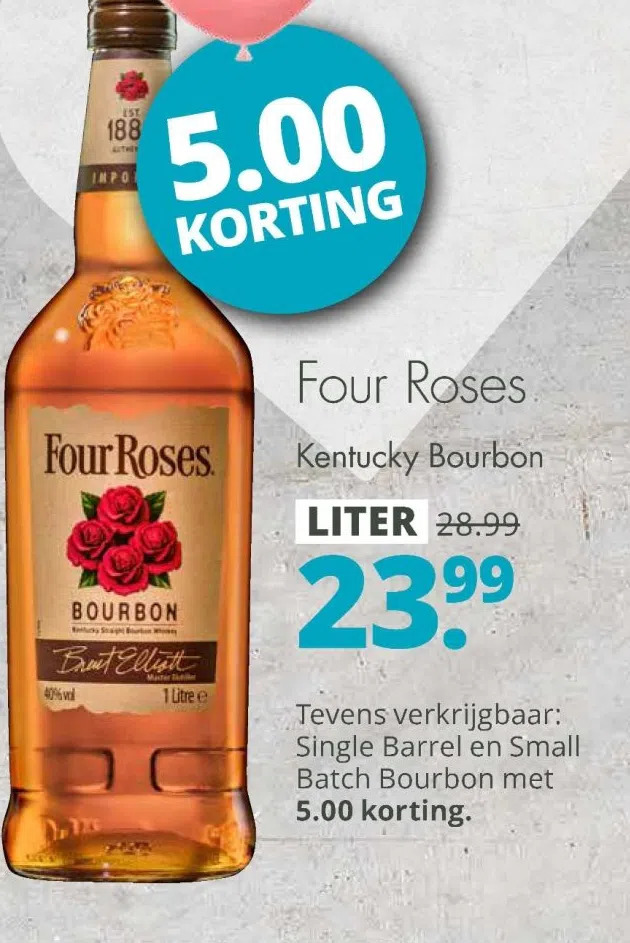 Four Roses Kentucky Bourbon Aanbieding Bij Mitra