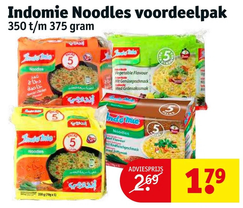 Indomie Noodles Voordeelpak T M Gram Aanbieding Bij Kruidvat