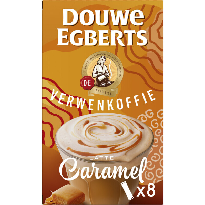 Douwe Egberts Verwenkoffie Caramel Oploskoffie Aanbieding Bij Albert Heijn