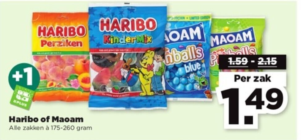 Haribo Of Maoam G Aanbieding Bij Plus