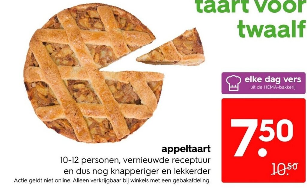 Appeltaart Aanbieding Bij Hema