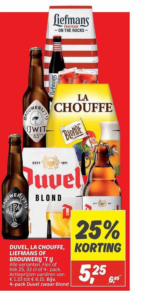 Duvel La Chouffe Liefmans Of Brouwerij T Ij Aanbieding Bij Dekamarkt