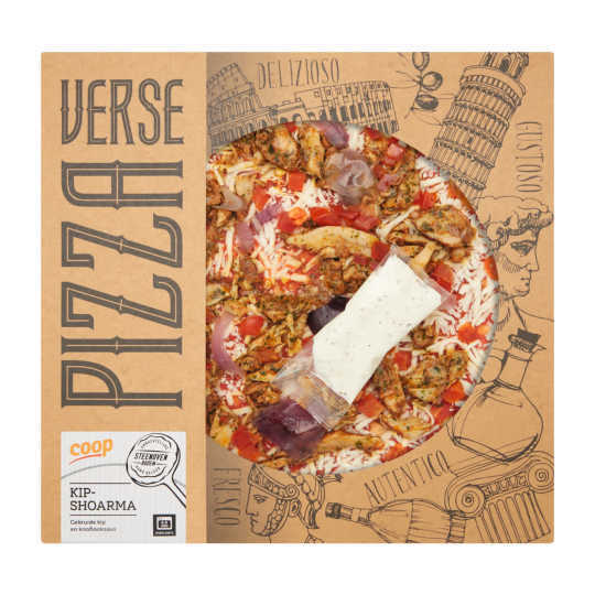 Daily Chef Verse Pizza Kipshoarma Aanbieding Bij Coop