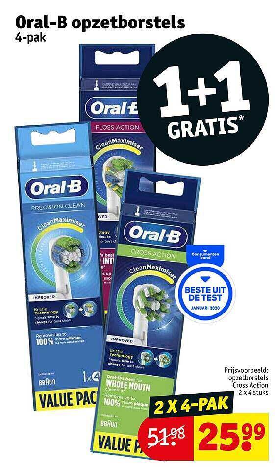 Oral B Opzetborstels Aanbieding Bij Kruidvat