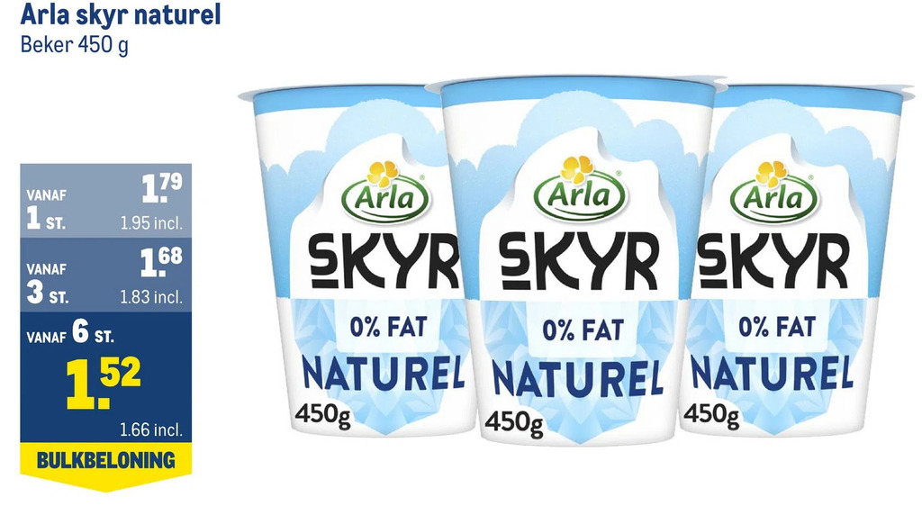 Arla Skyr Naturel Beker G Aanbieding Bij Makro