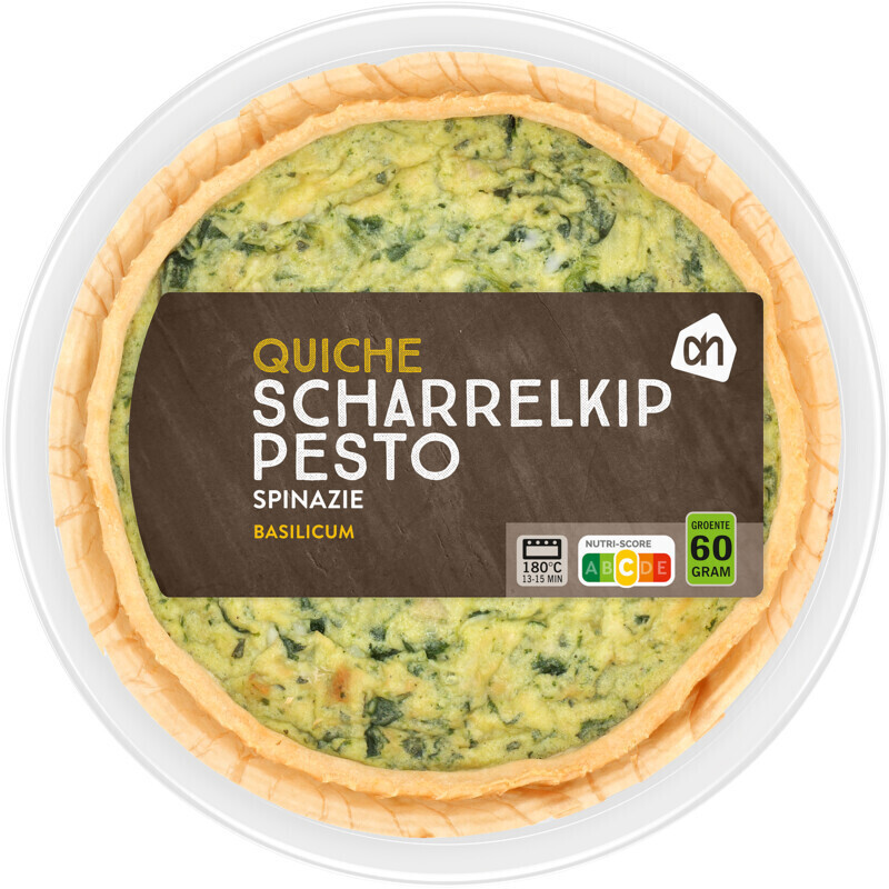 Ah Quiche Kip Pesto Spinazie Aanbieding Bij Albert Heijn