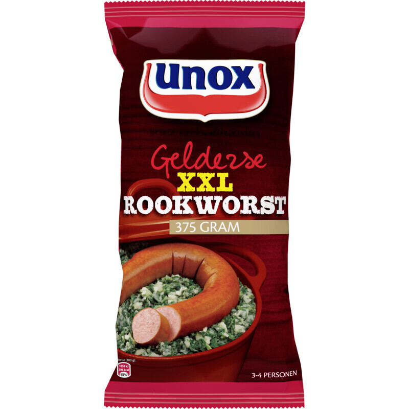 Unox Gelderse Xxl Rookworst 2015 Aanbieding Bij Albert Heijn