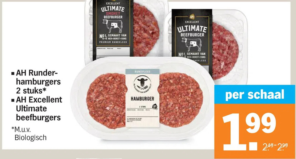 Ah Runderhamburgers Stuks Of Ah Excellent Ultimate Beefburgers