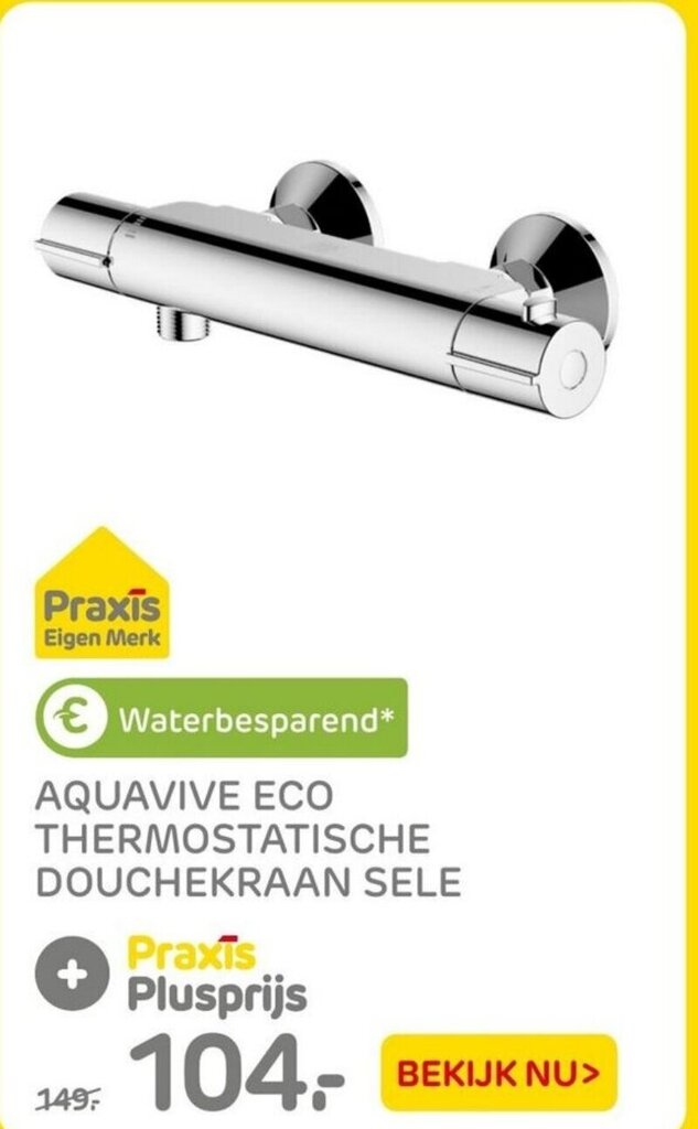 Aquavive Eco Thermostatische Douchekraan Sele Aanbieding Bij Praxis