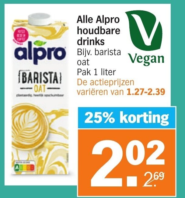 Alle Alpro Houdbare Drinks Liter Aanbieding Bij Albert Heijn