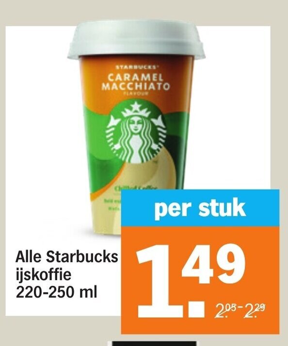 Alle Starbucks Ijskoffie Ml Aanbieding Bij Albert Heijn