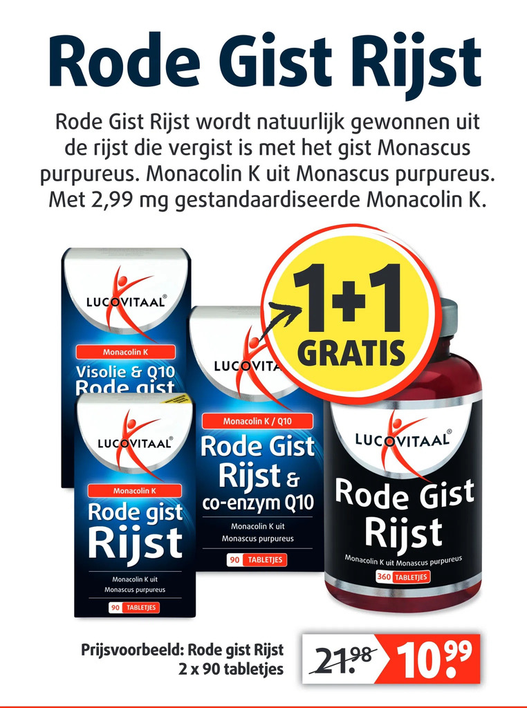 Rode Gist Rijst Aanbieding Bij Lucovitaal