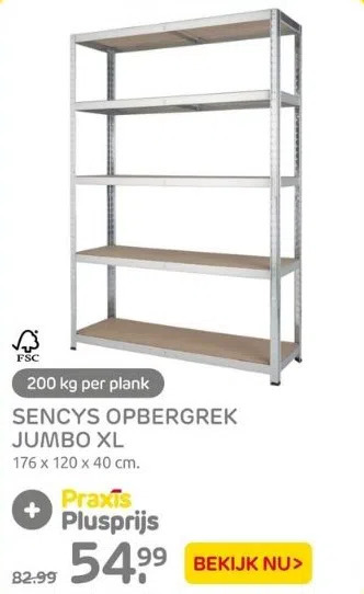 Sencys Opbergrek Jumbo Xl Aanbieding Bij Praxis