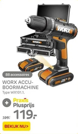 Worx Accuboormachine Aanbieding Bij Praxis