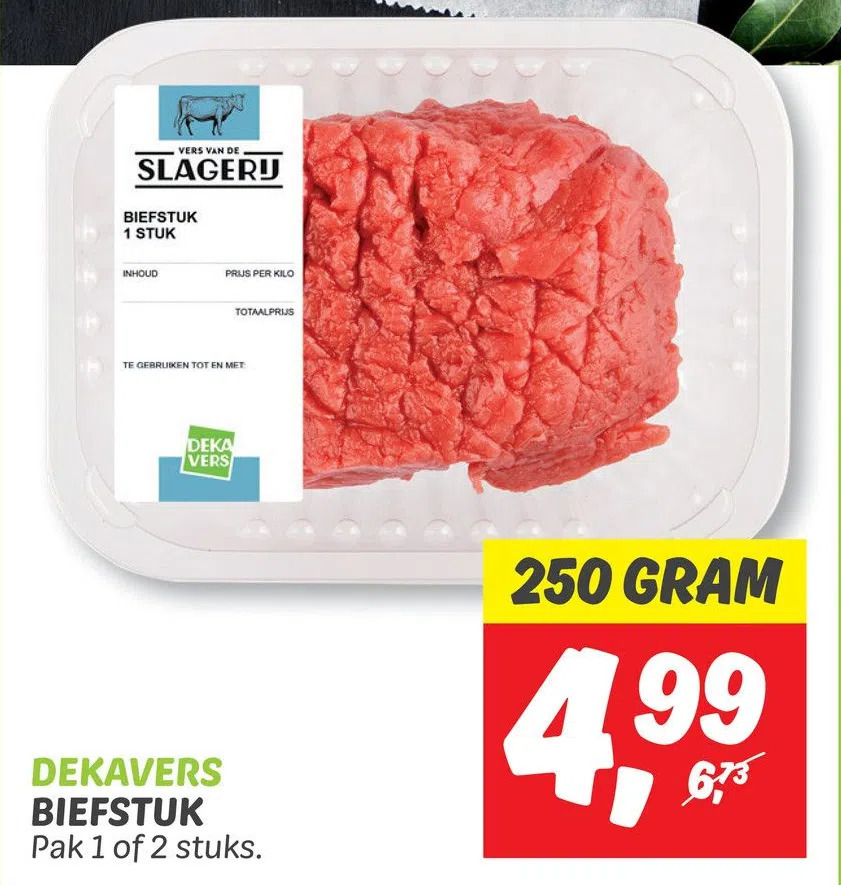 Biefstuk Aanbieding Bij Dekamarkt