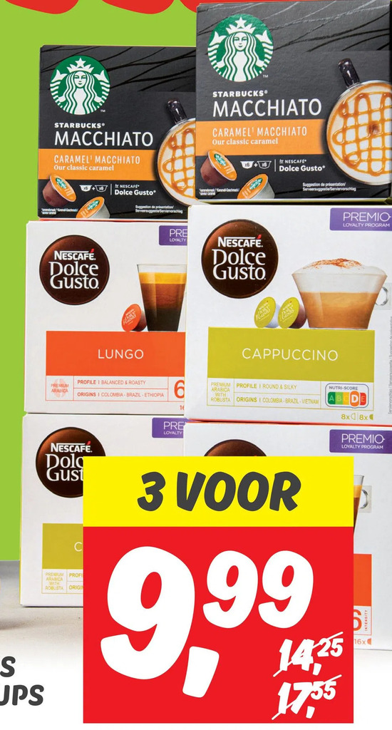 Nescaf Of Starbucks Dolce Gusto Koffiecups Aanbieding Bij Dekamarkt