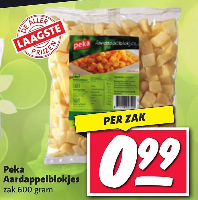 Peka Aardappelblokjes Aanbieding Bij Nettorama