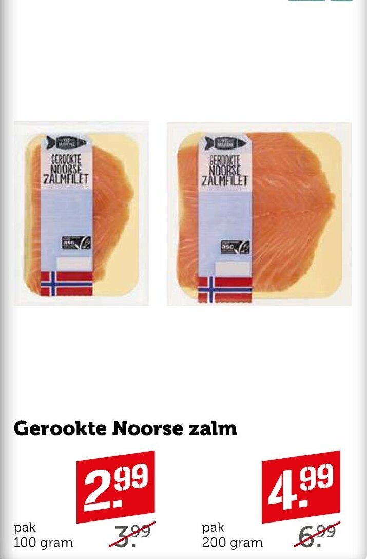 Gerookte Noorse Zalm 100g Aanbieding Bij Coop