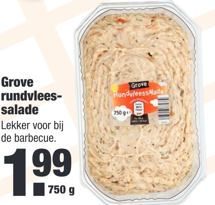 Grove Rundvleessalade Aanbieding Bij Aldi