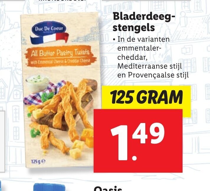 Bladerdeeg Stengels Gram Aanbieding Bij Lidl