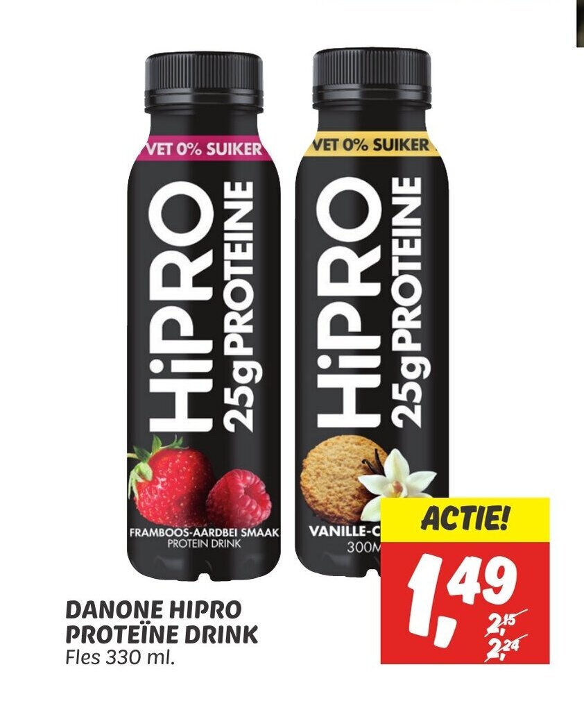 Danone Hipro Proteine Drink Fles 330 Ml Aanbieding Bij Dekamarkt