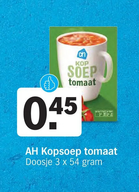 Ah Kopsoep Tomaat Aanbieding Bij Albert Heijn