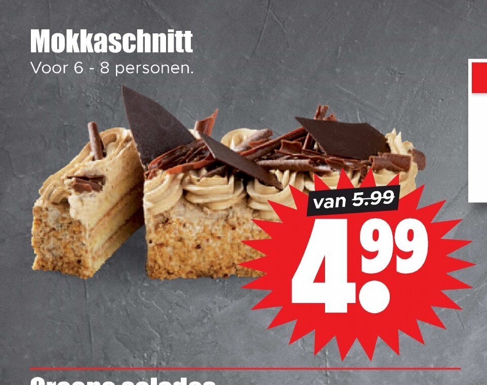 Mokkaschnitt 6 8 Personen Aanbieding Bij Dirk