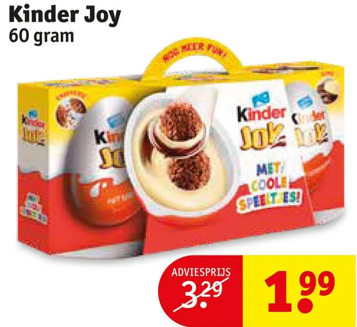 Kinder Joy Gram Aanbieding Bij Kruidvat