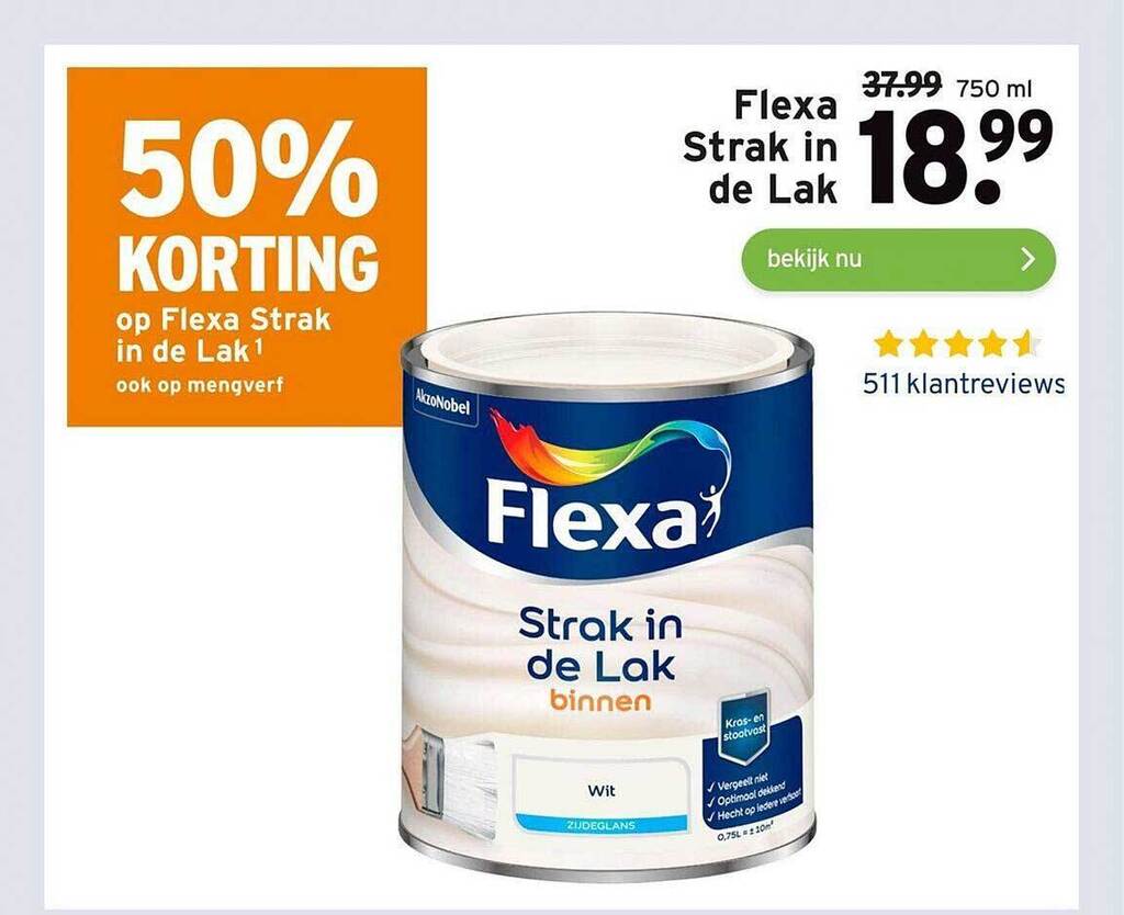 Flexa Strak In De Lak Aanbieding Bij GAMMA