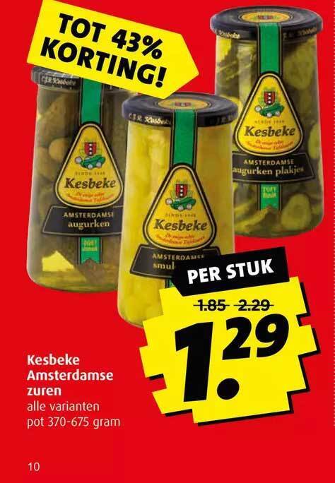 Kesbeke Amsterdamse Zuren Aanbieding Bij Boni