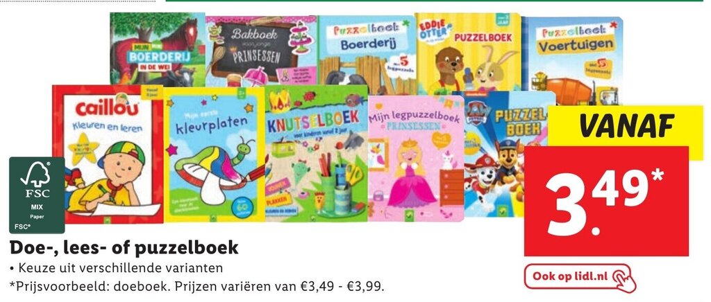 Doe Lees Of Puzzelboek Aanbieding Bij Lidl