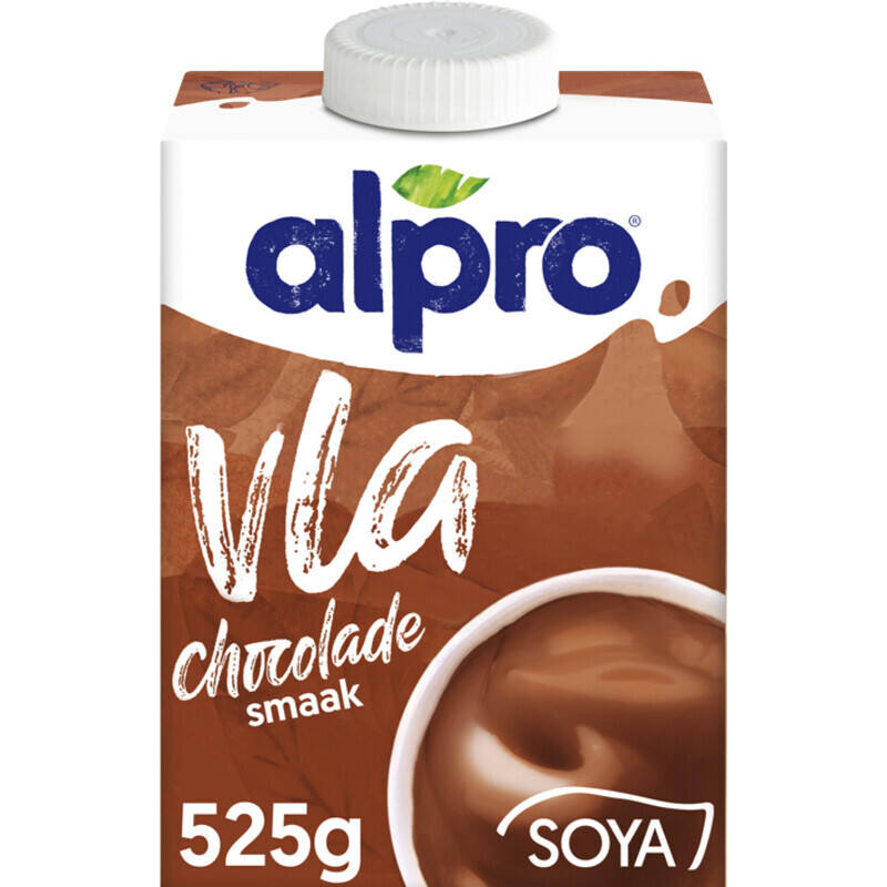 Alpro Plantaardige Variatie Op Vla Chocolade E Gratis Aanbieding Bij