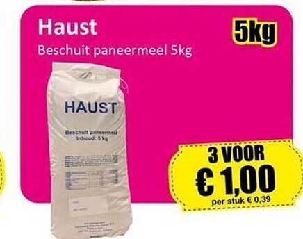 Haust Beschuit Paneermeel Kg Aanbieding Bij Datum Voordeelshop