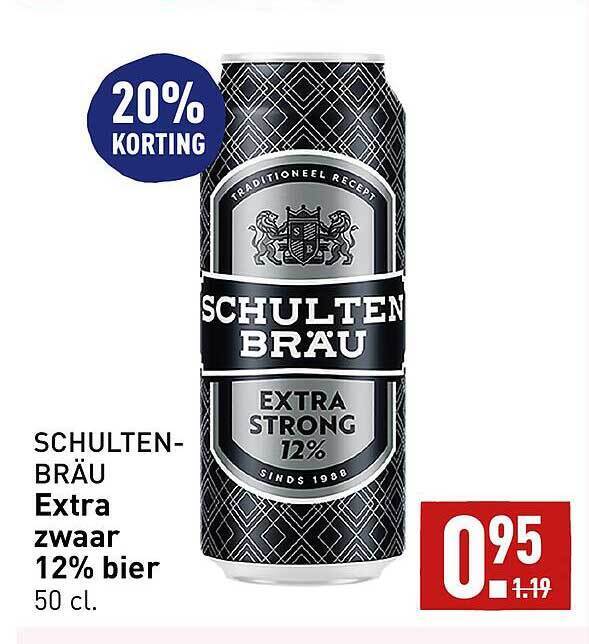 Schultenbräu extra zwaar 12 bier aanbieding bij ALDI