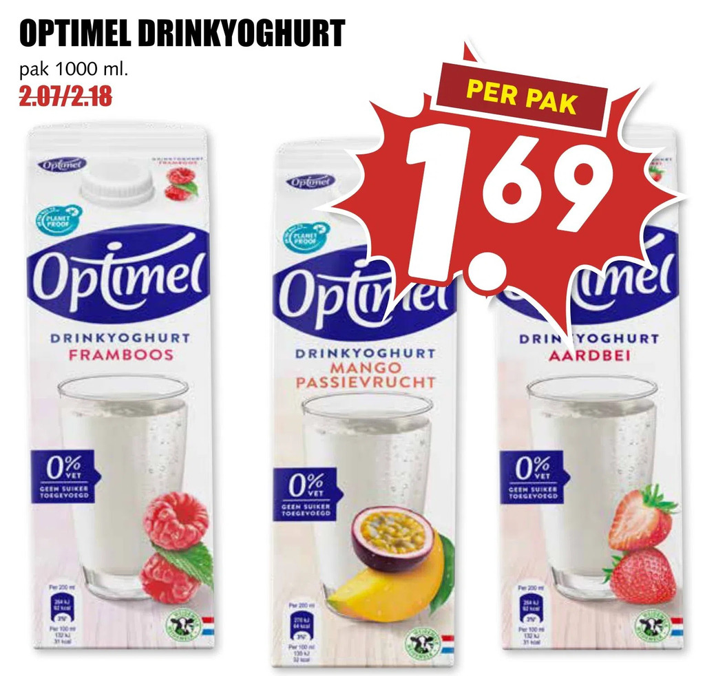 Optimel Drinkyoghurt Aanbieding Bij MCD Supermarkt