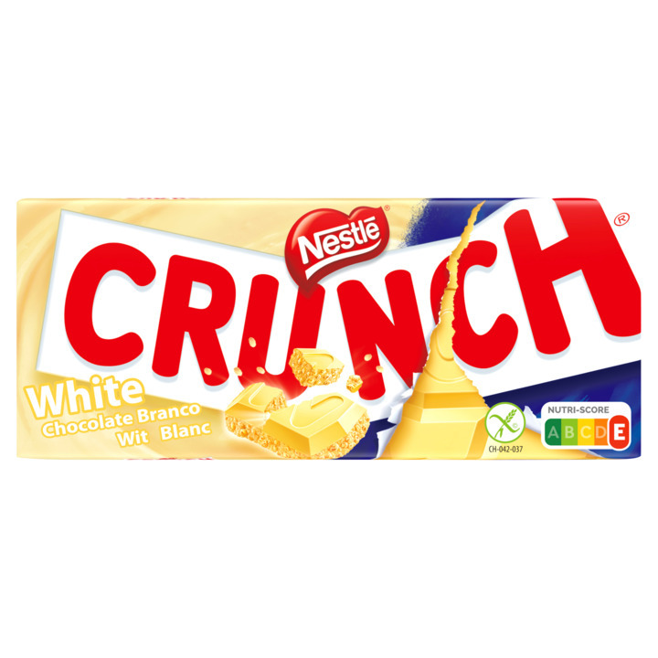 Nestlé crunch witte chocolade reep aanbieding bij Jumbo