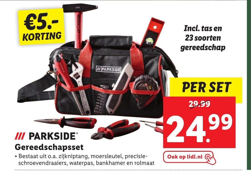 Parkside Gereedschapsset Aanbieding Bij Lidl