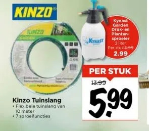 Kinzo Tuinslang Aanbieding Bij Vomar