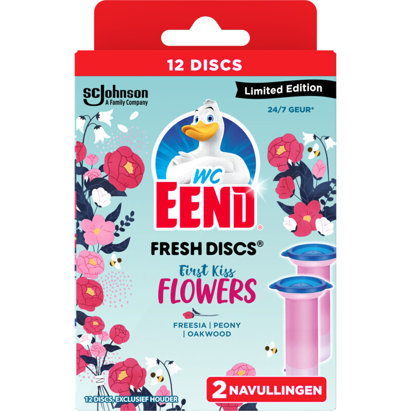 Wc Eend Fresh Discs First Kiss Flowers Navulling Aanbieding Bij Albert