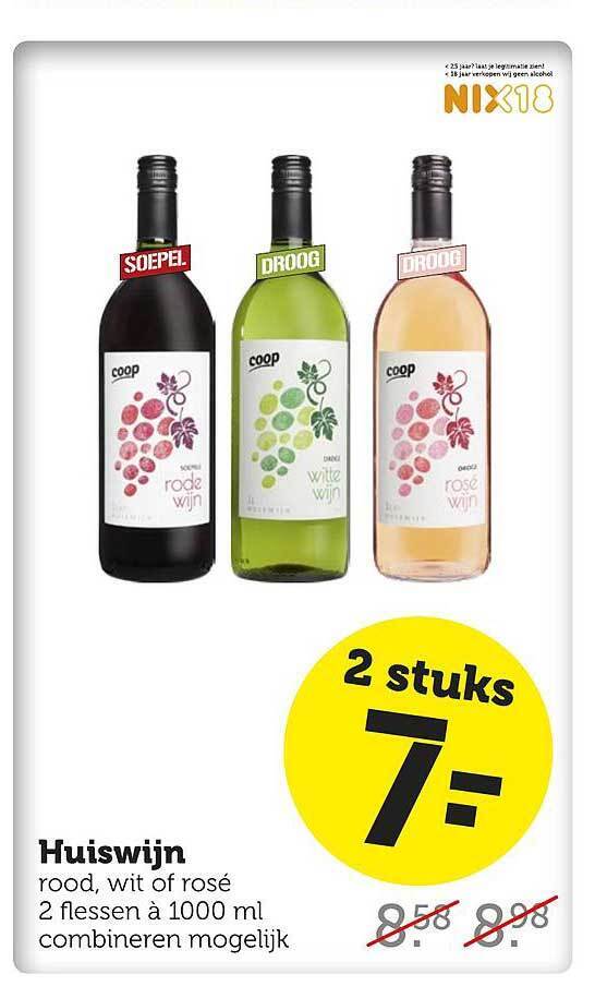 Huiswijn Aanbieding Bij Coop