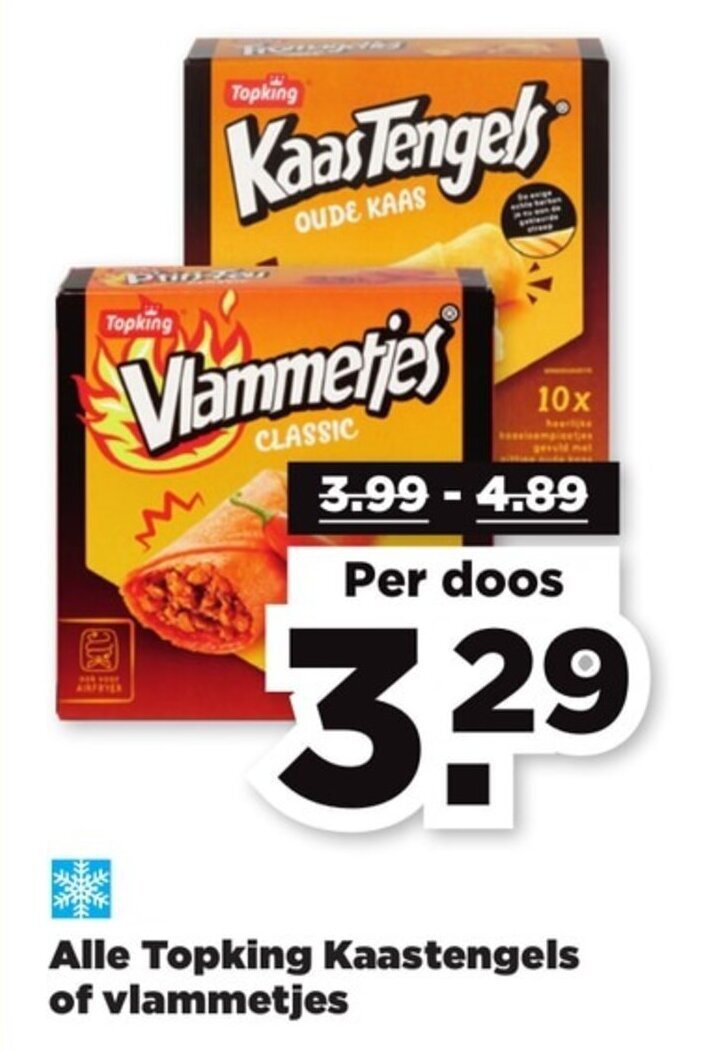 Alle Topking Kaastengels Of Vlammetjes Aanbieding Bij PLUS