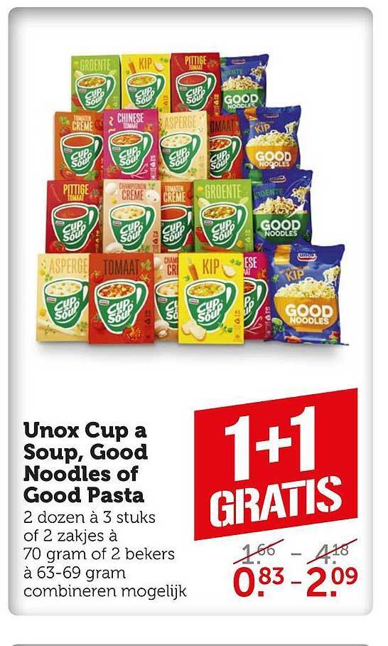 Unox Cup A Soup Good Noodles Of Good Pasta Aanbieding Bij Coop