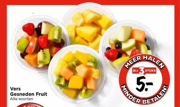 Vers Gesneden Fruit Aanbieding Bij Vomar