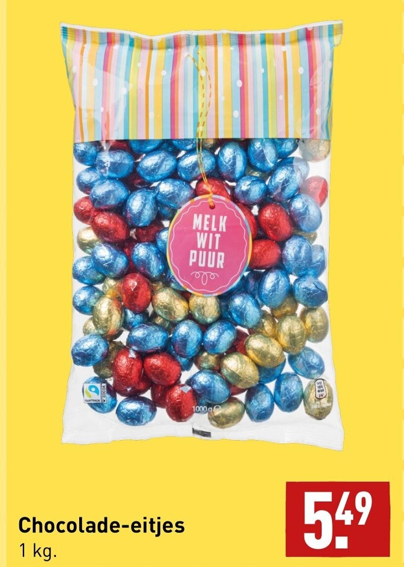 Chocolade Eitjes 1kg Aanbieding Bij ALDI